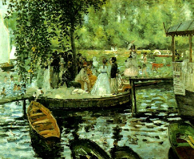 Pierre Auguste Renoir la grenouillere oil painting picture